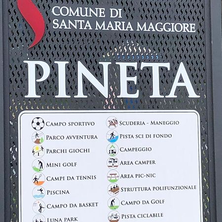 La Pineta Santa Maria Maggiore Locazione Turistica 外观 照片