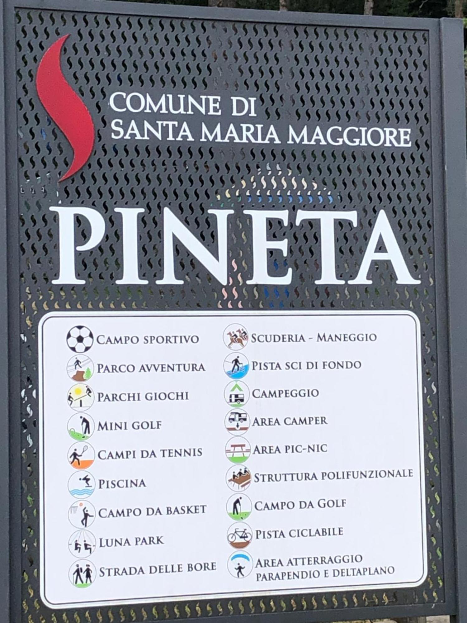 La Pineta Santa Maria Maggiore Locazione Turistica 外观 照片